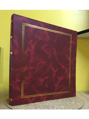 Aledo 20 Yaprak 40 Sayfa-31x32 Cm Manyetik Yapışkanlı Fotoğraf Albümü (Bordo) ALD- 20315