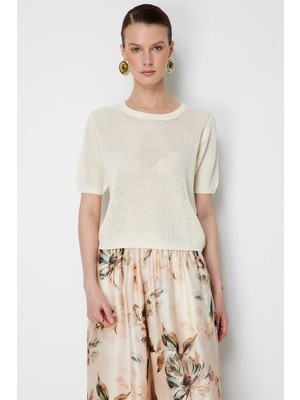 Eskişehir Mağazacılık 79307 Onteks Sıfır Yaka Kısa Kol Bluz