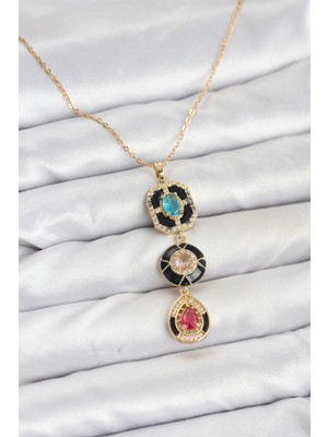 Mey Ithalat® 316L Çelik Vintage Model Kadın Kolye