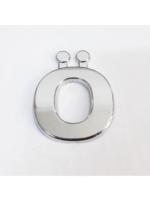 Mey Ithalat® Cemax Ö Harfi  3,75 cm Krom Yapışkanlı