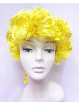 Mey Ithalat® Marquis Baroque Peruk Barok Dönem Yargıç Peruğu Sarı Renk
