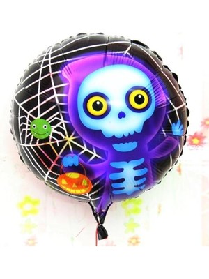 Mey Ithalat® Halloween Iskelet Hayalet Folyo Balon 18 Inç