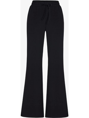 Penti Siyah İspanyol Paça (Flare) Yüksek Bel Eşofman Altı