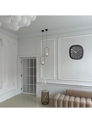 Mey Ithalat® Siyah 31 cm Dekoratif Duvar Saati