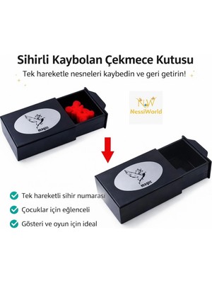 Mey Ithalat® Herşeyi Kaybeden Sihirli Kutu Sihirli Çekmece 3X10X7 cm