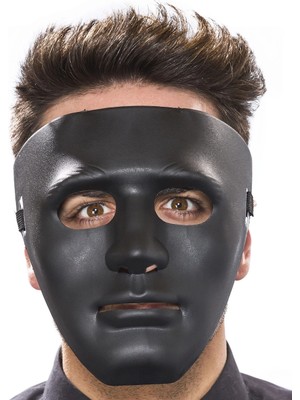 Mey Ithalat® Siyah Renk Hip Hop Anonim Jabbawockeez Dans Maskesi 18X19 cm
