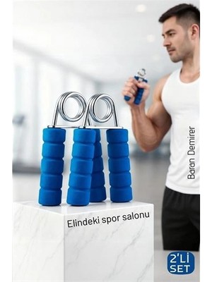 Mey Ithalat® Profesyonel Çelik Yaylı El ve Bilek Egzersiz Aleti - 2'li El Yayı Kondisyon Seti