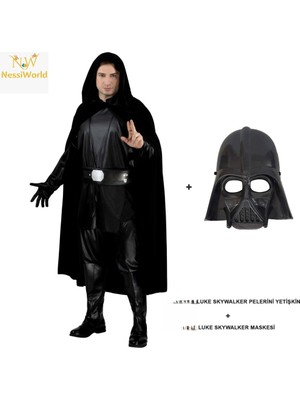 Mey Ithalat® Luke Skywalker Pelerini Yetişkin ve Maskesi