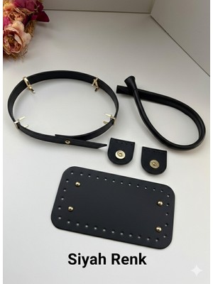 ZG Hobi Aksesuar Örgü Çantalar Için Suni Deri Kit