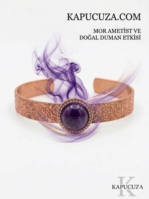 Doğal Taşlı Bakır Bileklik