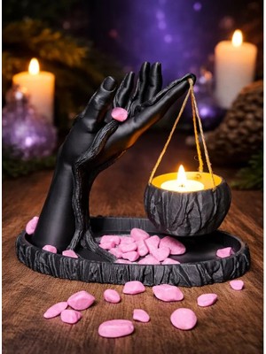 Dekoratif El Figürlü Mumluk