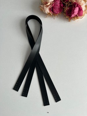 ZG Hobi Aksesuar Örgü Çantalar Için Dikilebilir 70 cm Askı Siyah