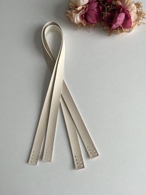 ZG Hobi Aksesuar Örgü Çantalar Için Dikilebilir 70 cm Askı Krem Renk