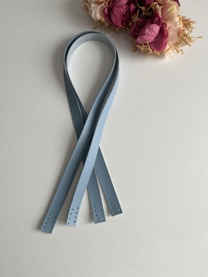 ZG Hobi Aksesuar Örgü Çantalar Için Dikilebilir 70 cm Askı Bebe Mavisi