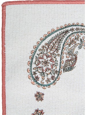 Faralya Life 4’lü Amerikan Servis Seti 35X50 cm Şal Desenli Pamuklu