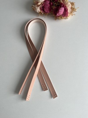 ZG Hobi Aksesuar Örgü Çantalar Için Dikilebilir 70 cm Askı Toz Pembe