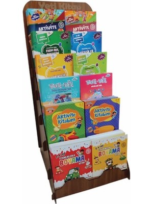 Ahşap Etkinlik Kitapları Standı (240 Kitap)