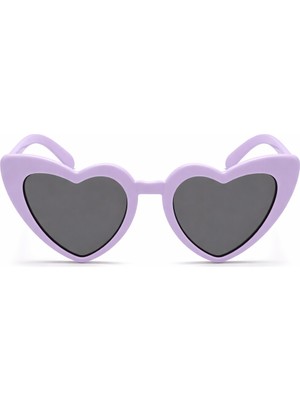 Skygo Ramia Premium | Mor Lila Retro Kalp Gözlük – 80’ler 90’lar Stil Parti Gözlüğü | Tg-Hb-20