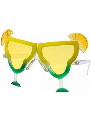 Colezium Margarita Bardak Şeklinde Parti Gözlüğü Sarı 16X8 cm