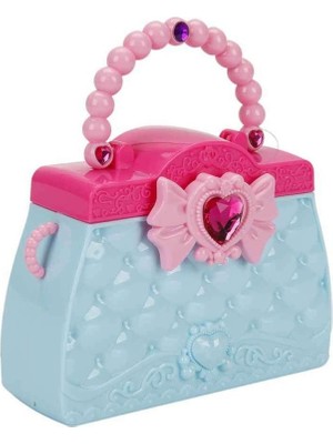 Aksesuarlı Makyaj Çantası  - BJ1350 -Mavi (Lisinya)