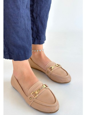 Rain Nude Cilt Babet Ayakkabı - Lisinya