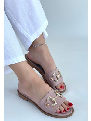 Toha Pudra Cilt Tokalı Terlik - Lisinya