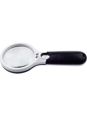 3 LED Işıklı 3X75 mm 45X22 mm  El Büyüteç - Lisinya