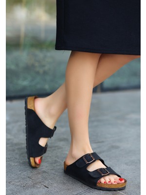 Rıno Siyah  Nubuk Terlik - Lisinya