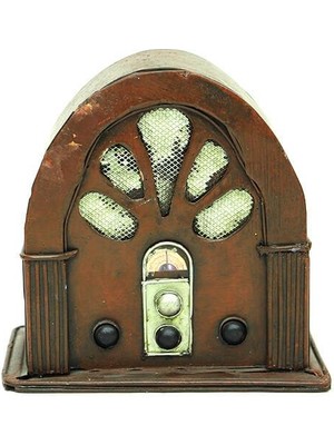İsmiyle Al Radyo Kumbara Vintage El Yapımı Dekoratif Hediyelik