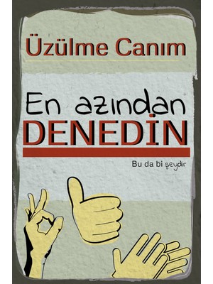 tp Retro Vintage 5 mm Ahşap Üzerine En Azından Denedin Temalı Poster Tablo 20X30 cm