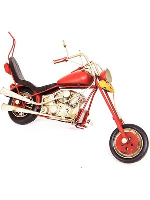 İsmiyle Al Dekoratif Metal Motosiklet Vintage Biblo Ev Ofis Hediyelik