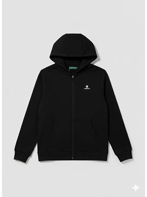 Lumberjack Kids SN72 Fz Hoodie 6fx Siyah Erkek Çocuk Sweatshirt A102204411