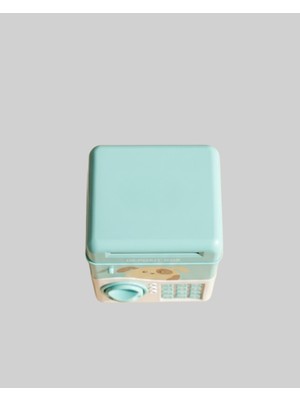 Çocuklar Için Su Yeşili Atm Kasa Tasarımlı Şifreli Kumbara - Lisinya