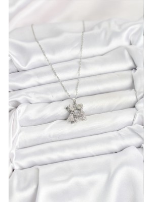 316L Çelik Zincir Gümüş Renk Erkek Kız Model Kadın Kolye - Lisinya