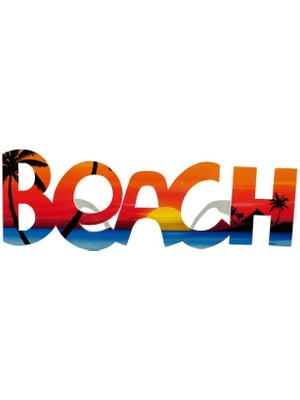 Beach Yazılı Parti Gözlüğü Yaza Merhaba Hawaii Show Gözlüğü 19X6 cm - Lisinya