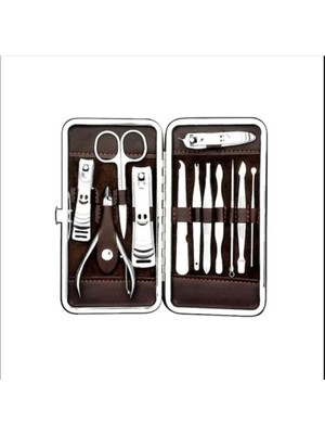 Deri Çantalı 12'li Manikür Seti - Lisinya