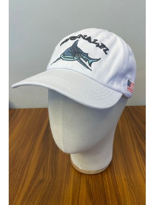Hamze Shark Nakış Vintage Yıkamalı Eskitme Cap Şapka