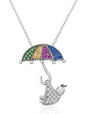 İsmiyle Al 925 Ayar Gümüş Doğan Bebek Gümüş Kolye