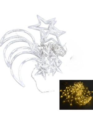 Büyük Ay Yıldız Ramazan LED Işık Dekoratif Işıklı Süs - Lisinya