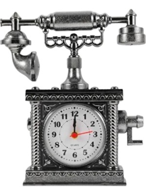 Klasik Telefon Görünümlü Masaüstü Saat ve Alarm - Lisinya