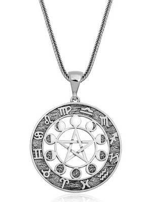 İsmiyle Al ​925 Ayar Gümüş 12 Burç Gümüş Kolye