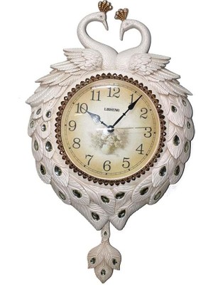 İsmiyle Al Duvara Asmalı Tavuskuşu Saat