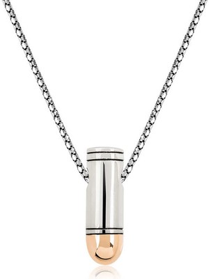 İsmiyle Al ​925 Ayar Gümüş Mermi Gümüş Kolye