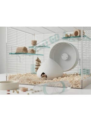 BarsDepo Kemirgen Mağarası Cozy Drop Cave | Hamster, Fare ve Terraryum Için Saklanma Alanı | Doğal Dekor