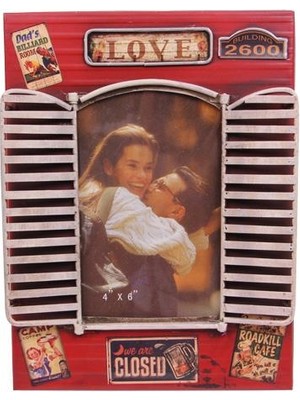 İsmiyle Al Dekoratif Metal Çerçeve Panjur Temalı Vintage Hediyelik