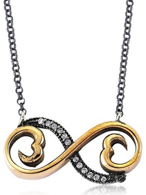 İsmiyle Al 925 Ayar Gümüş Otantik Sonsuzluk Kadın Gümüş Kolye