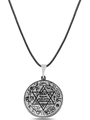 İsmiyle Al Gümüş Süleyman Mührü Kolye