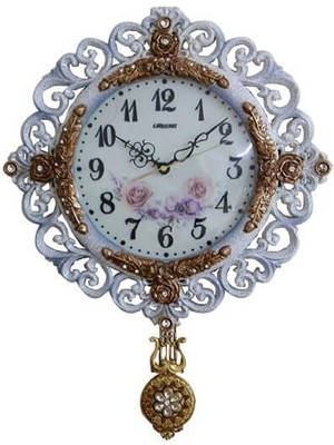 İsmiyle Al Sarkaçlı Duvar Saati Ferforje Sarkaçlı Saat