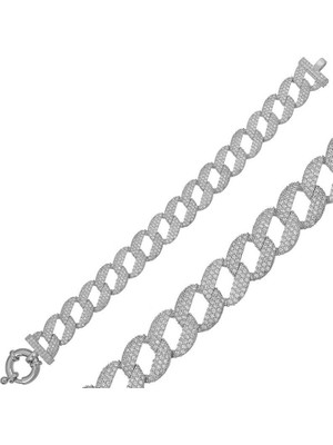 İsmiyle Al 925 Ayar Gümüş Taşlı Gurmet Bileklik