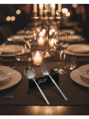 OEMTR 3D Özel Baskı 6 Lı Kaşık Çatal Sunum Standı Şık Masa Düzenleyici